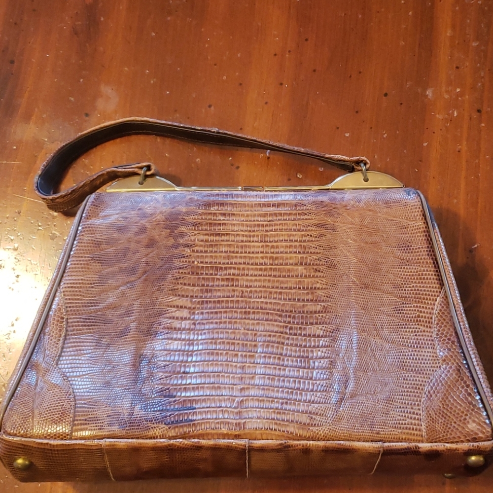 Crocodile Leather Handbag
